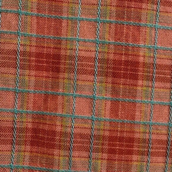 Tommy Bahama Long Sleeve Button Up Shirt Men Orange Check 2XL Tencel Cotton - Picture 11 of 11